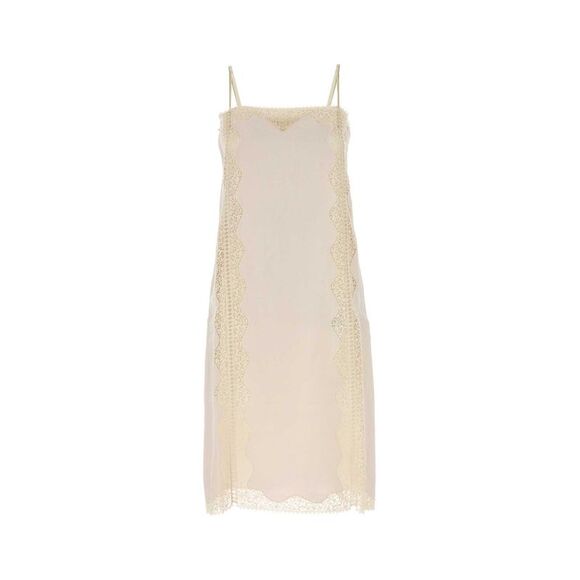 Prada Women Ivory Linen Dress